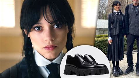 wednesday addams shoes in movie.